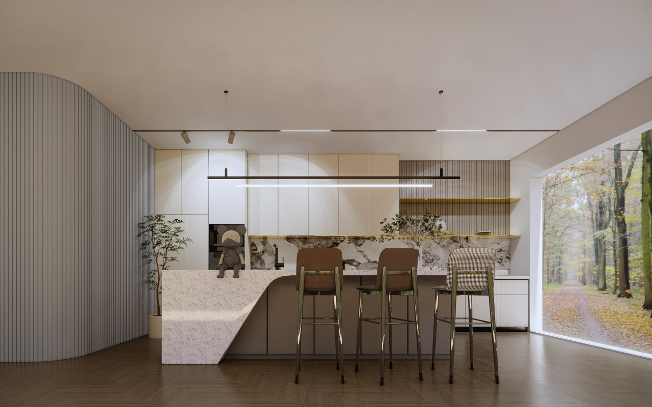 鈦金灰生態板-板材全屋定制案例